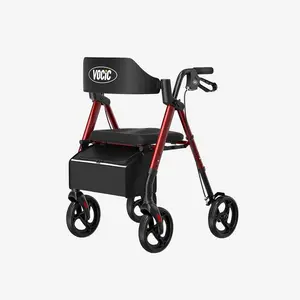 Walkers for Seniors, Z21 Rollator Walker with Seat Supports 330lb, 8" Big Wheels for All Terrain