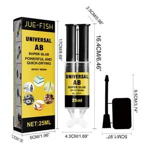 Jue-Fish Epoxy Putty – AB Glue for Metal Crack Repair, Waterproof & Heat Resistant, Multipurpose Adhesive for Home & Auto
