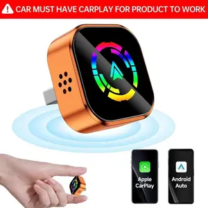 2026 New Wireless Carplay Adapter, Compatible with iPhone and Android, Fast Connection, Hands-Free Calling, Digital Signal/network, Carplay Dongle Connectivity
