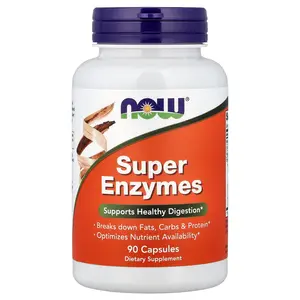 NOW Foods Super Enzymes, 90 Capsules NOW Foods Super Enzymes, 90 Capsules