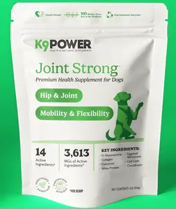 K9 Power - Joint Strong: Hip & Joint, Arthritis Support, Senior Dogs, and Recovery from Surgery