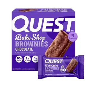 Quest Bake Shop Brownies, Chocolate Flavor, 10g Protein, 4 Count