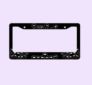 Soot Sprite License Plate Frame Spirited Away Kamaji Studio Ghibli Fanart Anime Black License Plate Frame White License Plate Frame Totoro – FASTSHIPPING