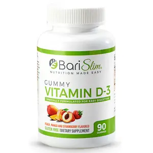 BariSlim Bariatric Vitamin D3 Gummies | 90 Count | Easy-to-Digest Fruit-Flavored Gummy Vitamins