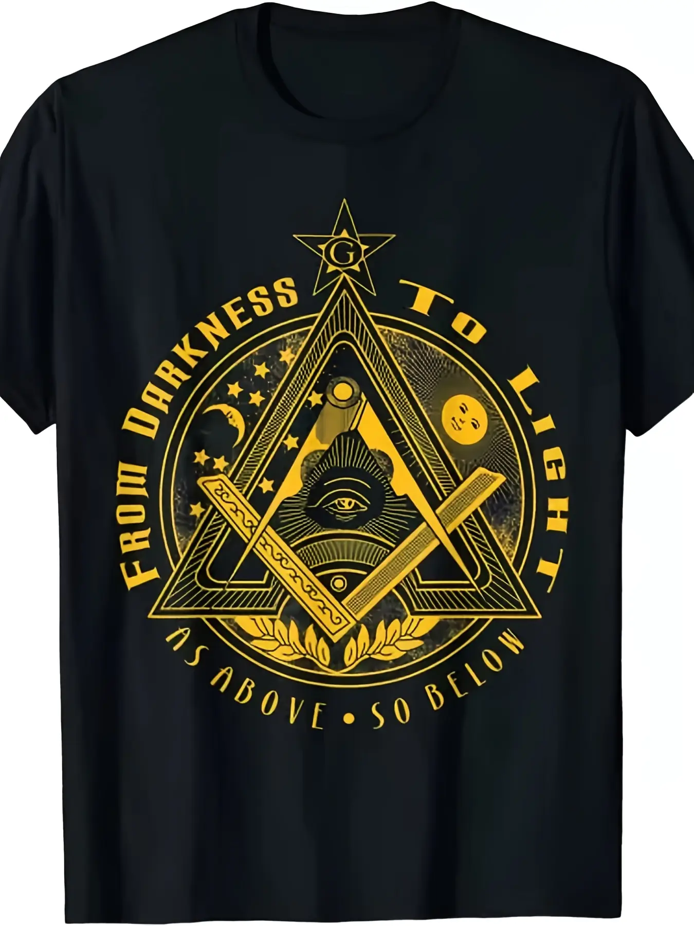 Men's Masonic Presidents Day T-Shirt - S-3XL Retro Freemasonry Design Tee, Comfortable Casual & Gym Wear, Great Gift Idea for Masonic Brethren, Year-Round Apparel