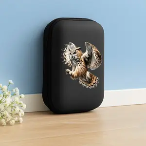 Eva Hard Edge Earbud Storage Case, Office & Travel Essential, Simple Design with Mesh Pocket, Durable Portable Accessories Organizer