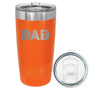 Personalized Dad Tools 20 oz Tumbler - Orange