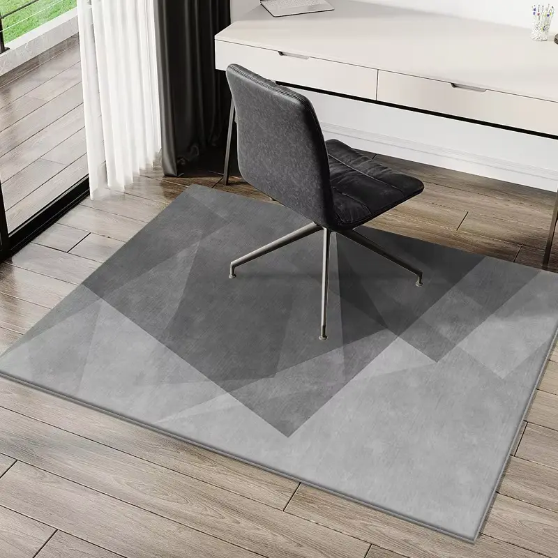 VIKAMA Modern Minimalist Rug for Study/Office Computer Desk Gaming Chair Anti-Slip Mat Bedroom Carpet Home Decor