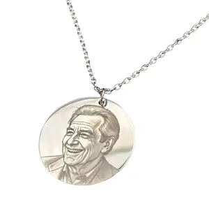 Custom Photo Metal Necklace W/ Personalized Photo
