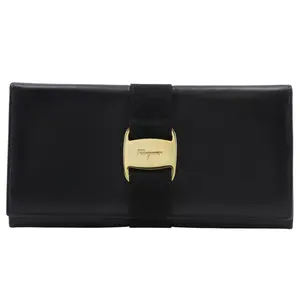 Pre-owned SALVATORE FERRAGAMO Others Small Leather Goods Vara Leather Long Wallet