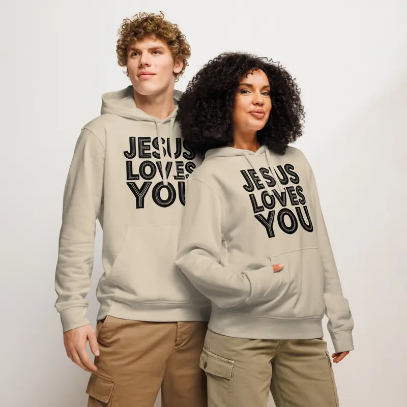 Unisex organic mid-weight hoodie Casual Cotton