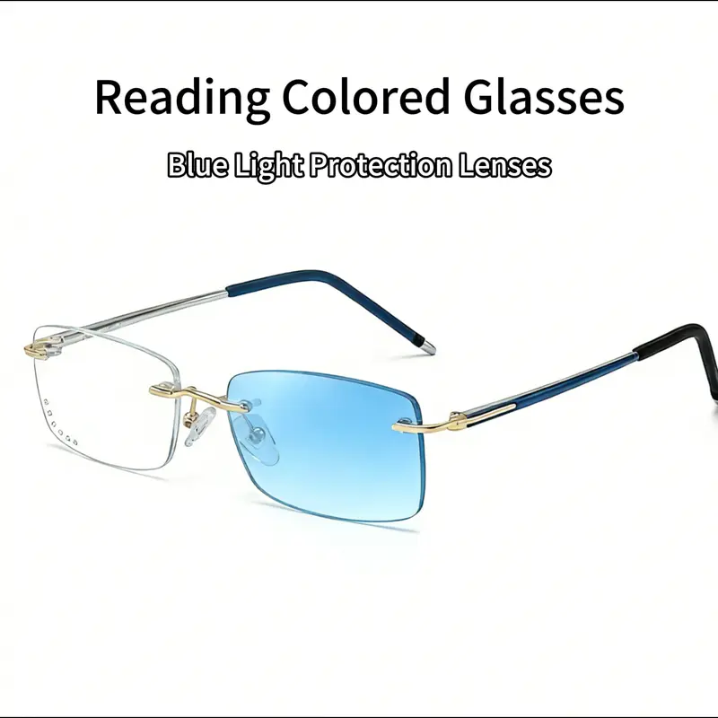 HD Vision Frameless Reading Glasses - Smart Zoom, Blue Light Blocking & Ergonomic Design