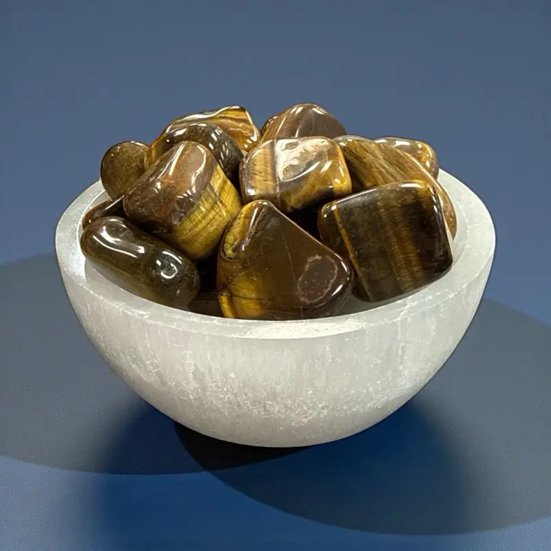 Tiger’s Eye Tumbled Stone 0.5-1" - Natural Healing Crystal for Home Decor & Meditation