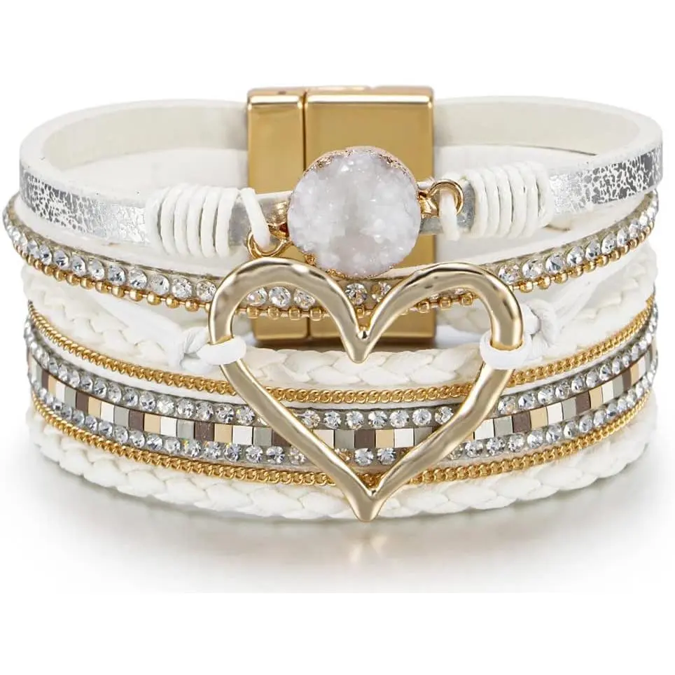 Heart Leather(White)