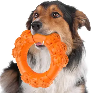 Indestructible   Ring Toys for Aggressive Chewers, Super Chewer  for Medium Large Dogs, Puppy  Rings, Interactive Ring for Boredom,Heavy Duty   Toys