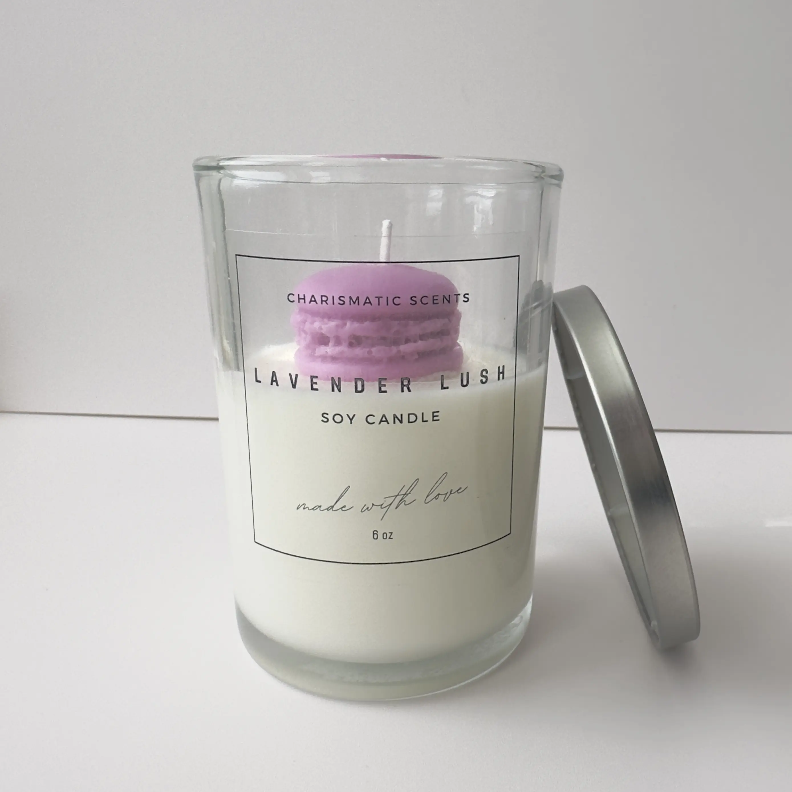 Lavender Lush Candle, Bedroom, Luxury Candle, High Scented & Long Lasting, Pet Friendly, Phthalate Free Fragrance Oils, Soy Wax Blend, Aromatherapy Decor Traditional Perfume Freshener Ornaments Decoration
