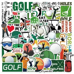 ‌50 Cartoon Golf Graffiti Stickers for DIY Decoration, PVC Stickers for Phones, Notebooks, Skateboards, and Cups‌