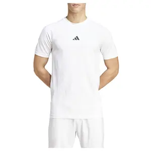 adidas Mens Pro Seamless Crew Neck Short Sleeve Tennis Casual Tops Casual - White