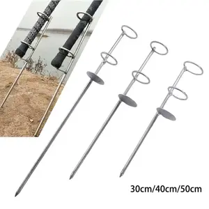 Portable Stainless Steel Fishing Rod Holder – Anti-Rust Ground Spike Bank Fishing Rod Stand