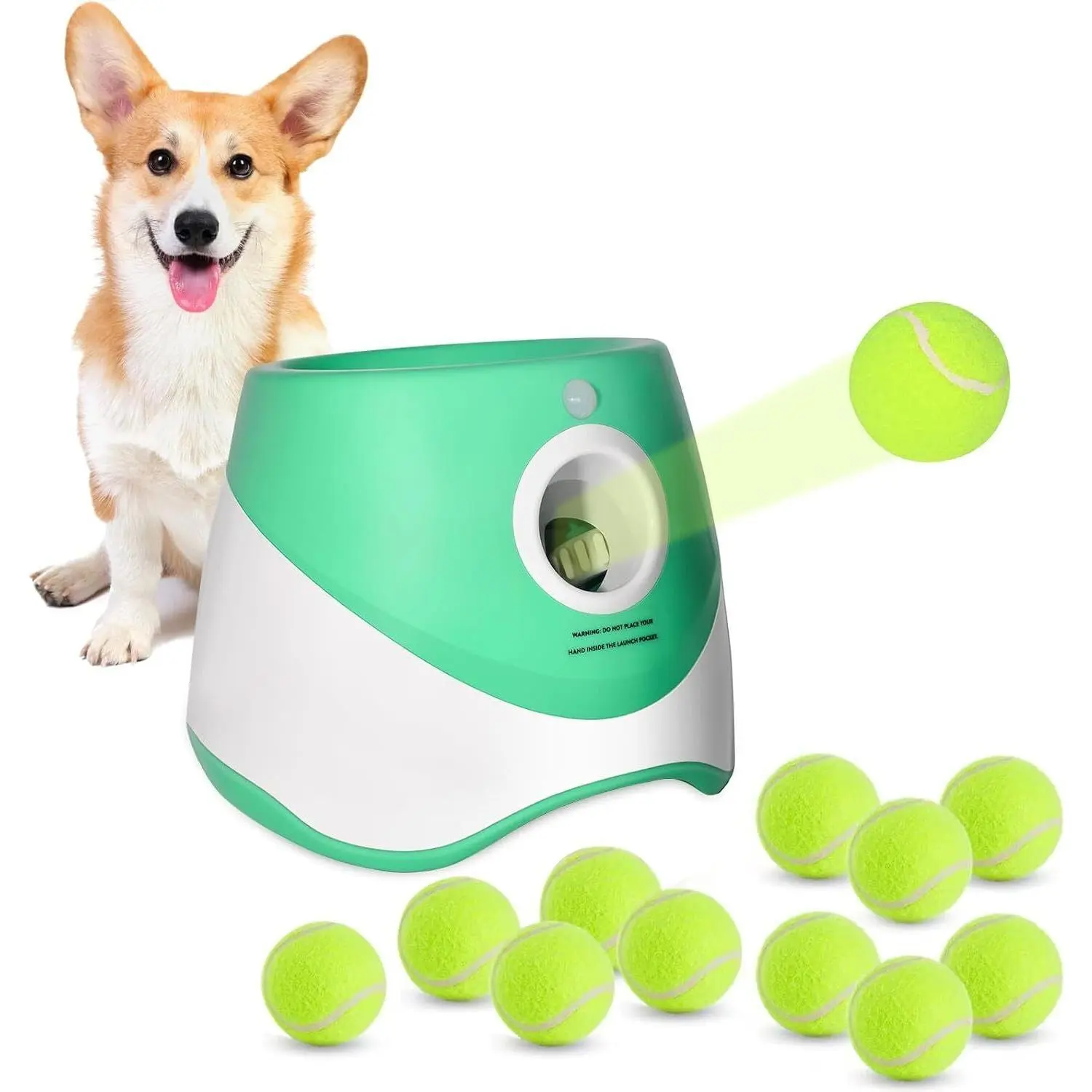 Automatic Dog Ball Launcher – Interactive Tennis Throwing Machine Toy