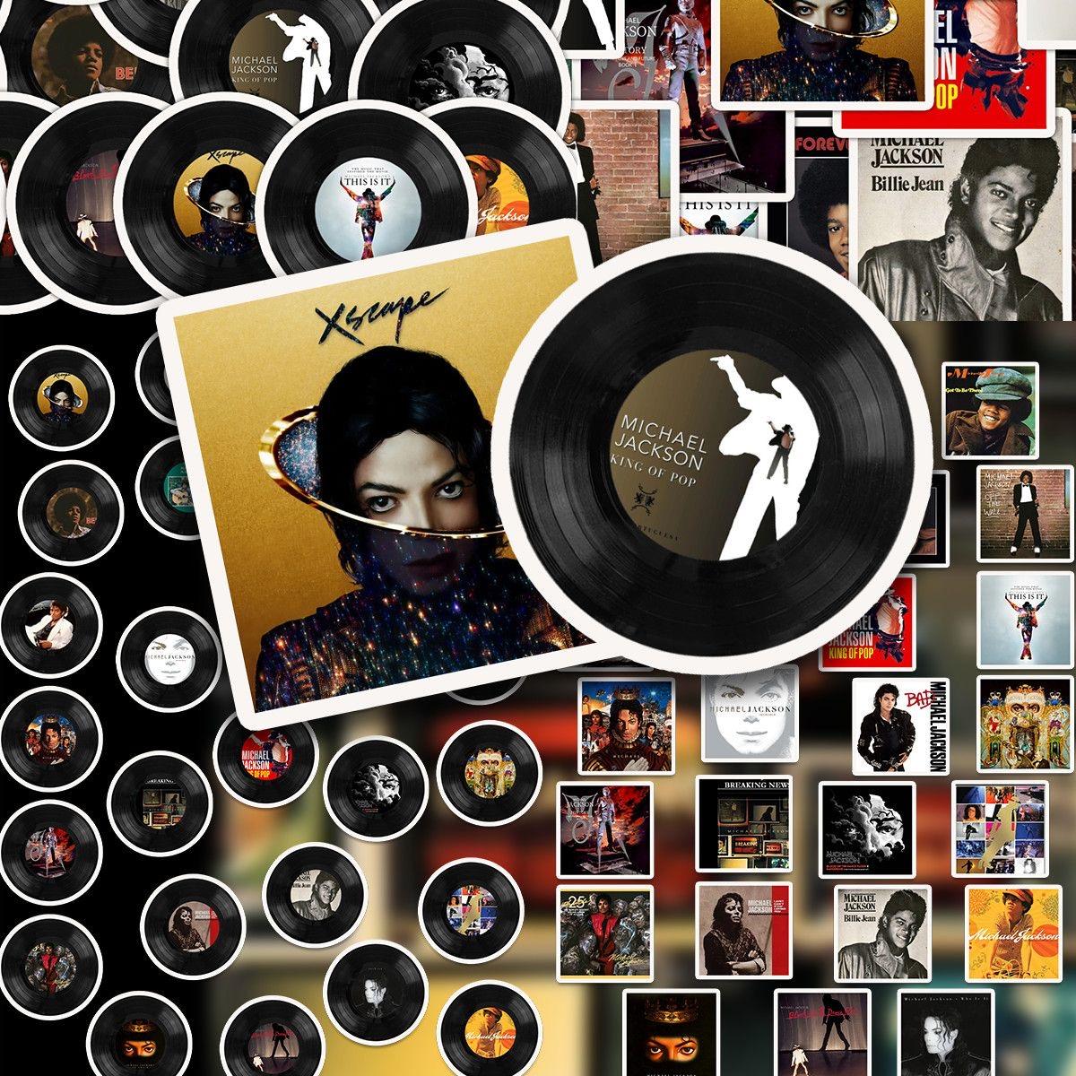 MJ Album Record Merch Stickers Waterproof for DIY Phone Tablet Journal Iconic Style Fans Must-Have