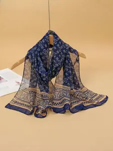 Women's Fashion Summer Sun Protection Scarf, Boho Style Shawl, Chiffon Headscarf 50x160cm, Stylish UV Shield Shawl for Outdoor Activities