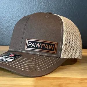 PAWPAW Side Leather Patch Hat Brown