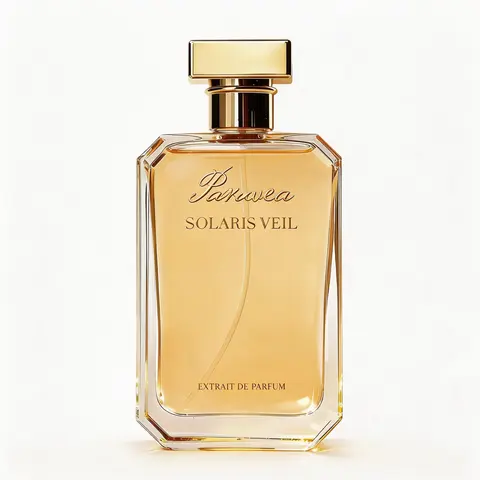 Paruvea Solaris Veil Extrait de Parfum 100ml (3.4 fl oz, 2 fluid oz) Unisex Vanillaperfume - Scented Fragrance with Vanilla, Amber, Citrus Spice, Unique Fragrance, Long-Lasting Skin Scent, 24 Months Shelf Life, Adults' Liquid Spray, Date Night