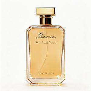 Paruvea Solaris Veil Extrait de Parfum | Amber Vanilla Perfume for Unisex | Citrus Spice Gourmand Scent | Long-Lasting Skin Scent | 100ml 3.4 fl oz