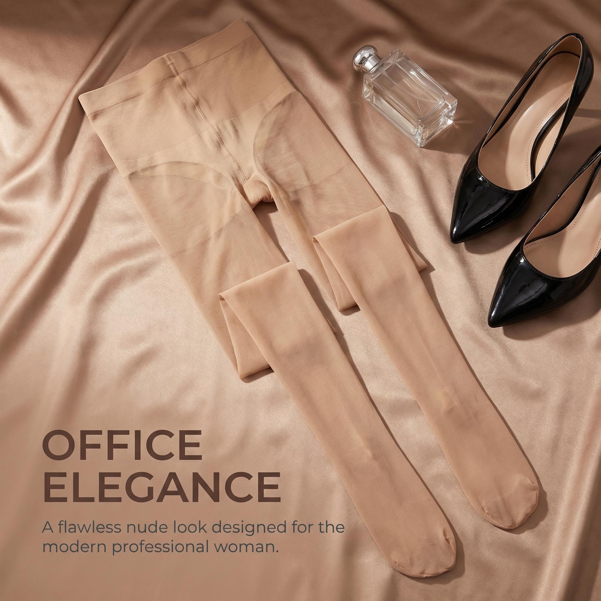 [2 Pairs] 20D Sheer BIKINI Control Top Tights | Ultra Thin Sexy Invisible Pantyhose | Black Nude Brown Stockings