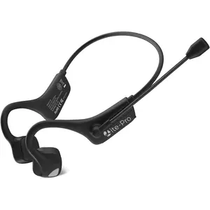 Bone Conduction Headphones Bluetooth with Mic Wireless Computer Headsets with Microphone Open Ear Bluetooth Earphones Noise Cancelling Multi-Point Connection for PC, Working