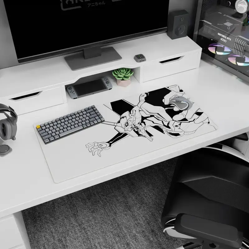 Evangelion - Anime Desk Mat - Evangelion Precision Impact, Mouse Pad for Anime Fan, Gaming Desk Accessories, Large Computer Pad, Desk Decor