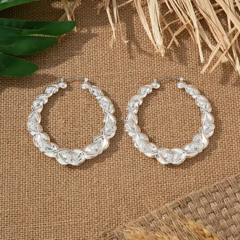 Fashionable Hoop Earrings, 1 Pair Fashion Jewelry for Party, Daily Clothing Decor, Trendy All-match & Exquisite Jewelry for Birthday Gift, High Quality Earrings, Versatile Earrings, Jewelry Gifts, Earrings Hoops