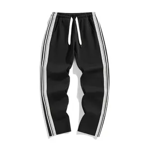 Men's Solid Thermal Lined Pants with Drawstring Waist, Comfy Regular Fit Straight Leg Trousers for Fall & Winter, Men's Bottoms for Daily Wear Thermal Menswear