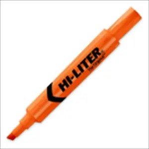 Avery 1054364 Hi-Liter Desk Style Non-Toxic Highlighter, Chisel Tip, Fluorescent Orange, Pack - 12