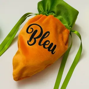 Easter Treat Bag, Velvet Candy Bag, Easter Basket Stuffer, Kids Easter Gifts, Easter Treat Holder, Easter Candy Holder, School Treat Bags.
