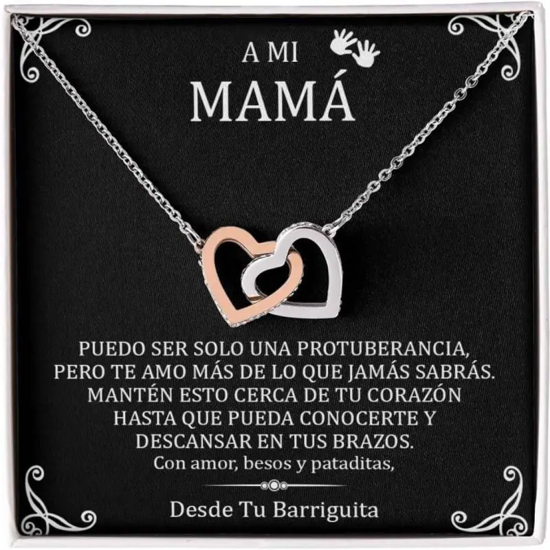 Regalo Para El Dia De Las Madres Personalizado - Baby Feet Necklace For Mom, Mom Necklace With Baby Feet, Mommy Necklaces For Women, New Mommy Gifts For Women After Birth