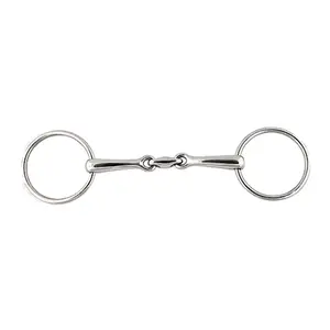 212 MAIN Model 20133-5-1-2 Stainless Steel Horizontal Elliptical Link Bradoon Bit - 5.50 in (55mm) Equestrian Horse Tack, Sports & Outdoor Leisure Equipment