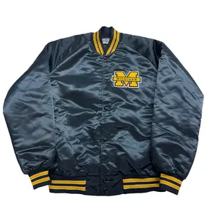 Michigan Satin Bomber Jacket