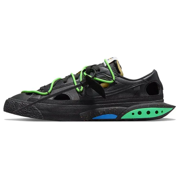Nike X Off White Blazer Low Black' Stylish Skate Shoes Unisex DH7863-001
