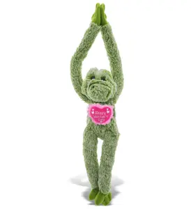 DOLLIBU Plush Heart Stuffed Alligator Toy - Super Soft Polyester Fabric, Long Arms, Embroidered Details, Mother's Day Gift Idea