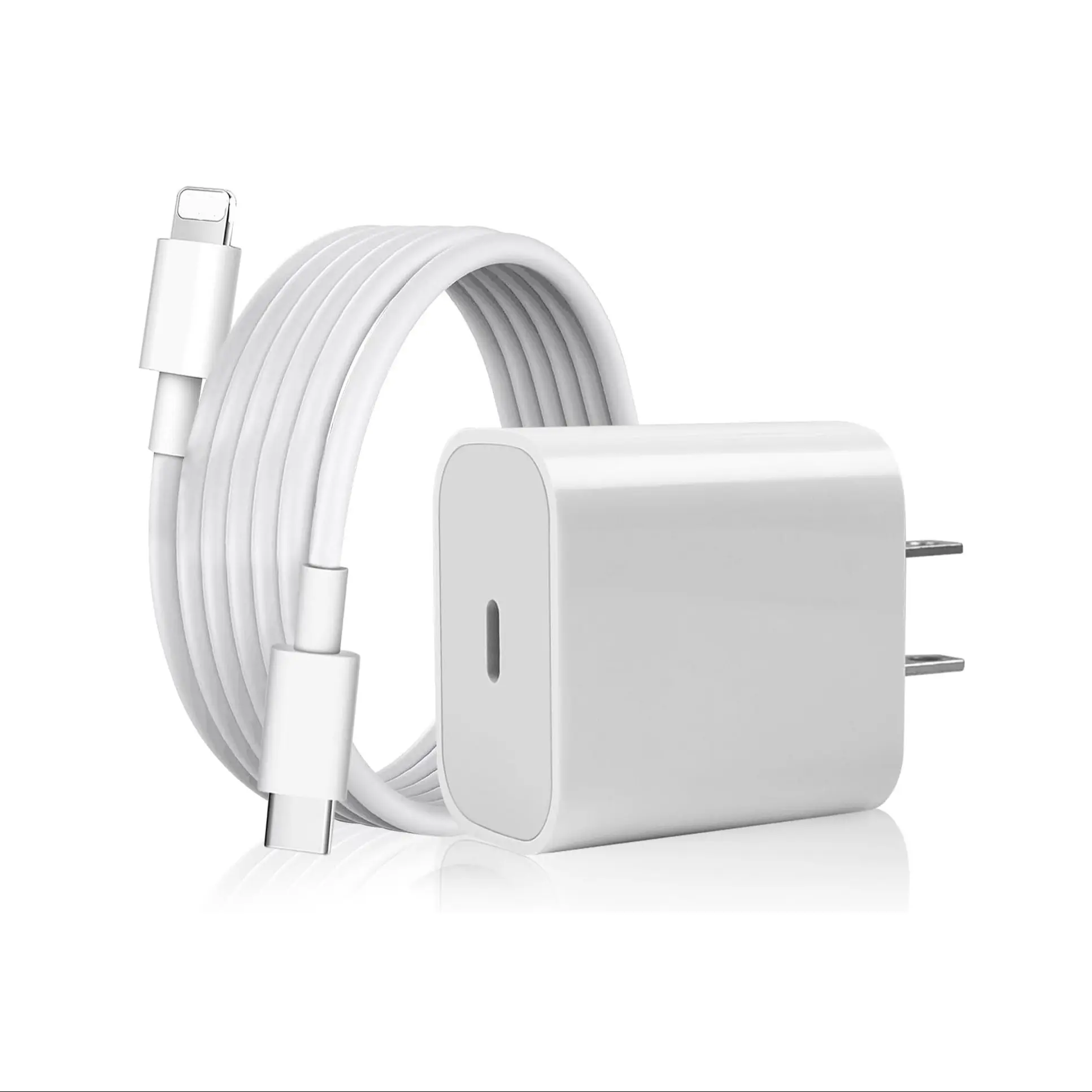 20W Fast Charger with 1m Lightning Cable, Plug, Fast Wall Charger, Compatible with Apple iPhone 14/13/12/11 Pro Max/X/XS/XR/8 and iPad, High-Speed Super-Fast Charging Solution
