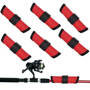 Fishing Rod Protectors, 6 Counts/set Fishing Rod Wrap, Rod Protectors, Fishing Gear, Outdoor Fishing Accessories