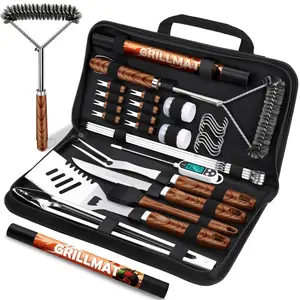 1 Set Heavy Duty BBQ Tool Set in Aluminum Case - Ultimate Father's Day Gift for Dad