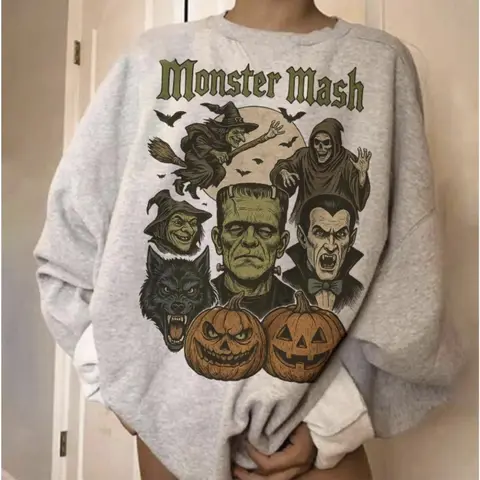 Retro Halloween Shirt, Horror Halloween Sweatshirt, Spooky Vibes Tshirt, Scary Movie Shirt, Trendy Halloween Hoodie