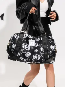 Fashionable large capacity women's travel bag, Travel Duffle Bag, women's crossbody bag handbag, simple and personalized random pattern, trendy and niche, lightweight and portable, suitable for use in work, travel, outdoor camping and other occasions.