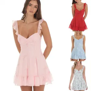 Chiffon Printed Slim-fit Jumpsuit Skirt Temperament Commute