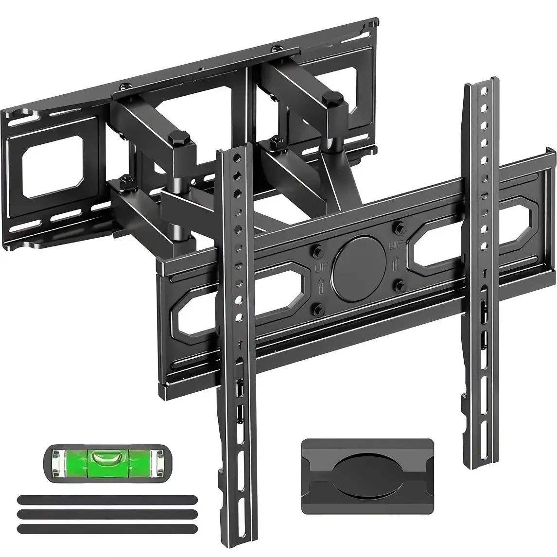 Full Motion TV Wall Mount for Most 26-70 Inch TVs, TV Bracket with Dual Swivel Articulating Arm, Max VESA 400x400mm, up to 99 lbs