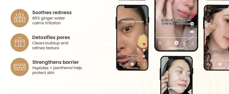 Ginger6 Reset Duo - Includes Ginger Shot Toner 5.07fl. oz. and Energizing Pepti Cream 1.69fl. oz., Revitalizing Skin Care, Brightening, with Ginger Water Extract Ginger6 Reset Duo - Includes Ginger Shot Toner 5.07fl. oz. and Energizing Pepti Cream 1.69fl. oz., Revitalizing Skin Care, Brightening, with Ginger Water Extract