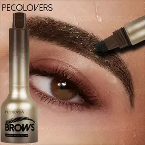 Waterproof Hairline Shadow Cream Long-lasting Natural Dyeing Brow Tinted Brown Liquid Eyebrow Cream Makeup Gel Cosmetics